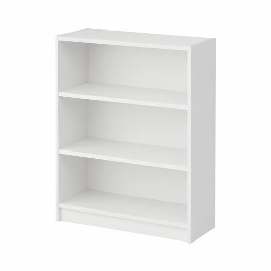 Bibliothèque, coloris blanc, 80 x 28 x 106 cm, pour le salon ou le bureau