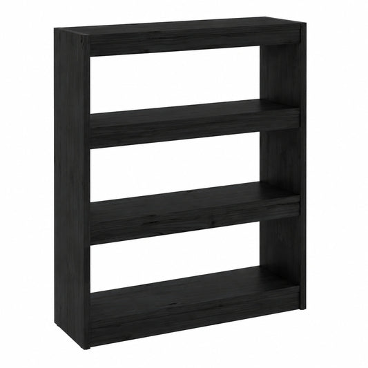Bibliothèque, avec rangement, coloris noir, 80 x 30 x 103,5 cm, pour le salon ou le bureau