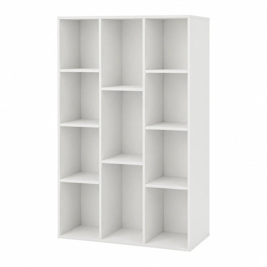 Bibliothèque, avec rangement, avec étagères, coloris blanc, 74 x 24 x 106 cm, pour le salon ou le bureau