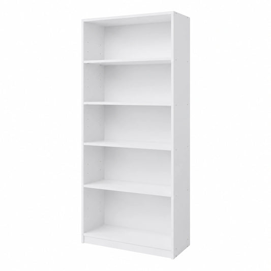 Bibliothèque, réglable, avec étagères, coloris blanc, 178,5 x 60 x 24 cm, pour le salon ou le bureau