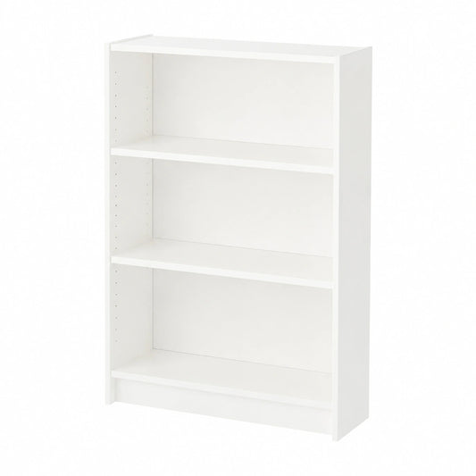 Bibliothèque, coloris blanc, pour le salon ou le bureau